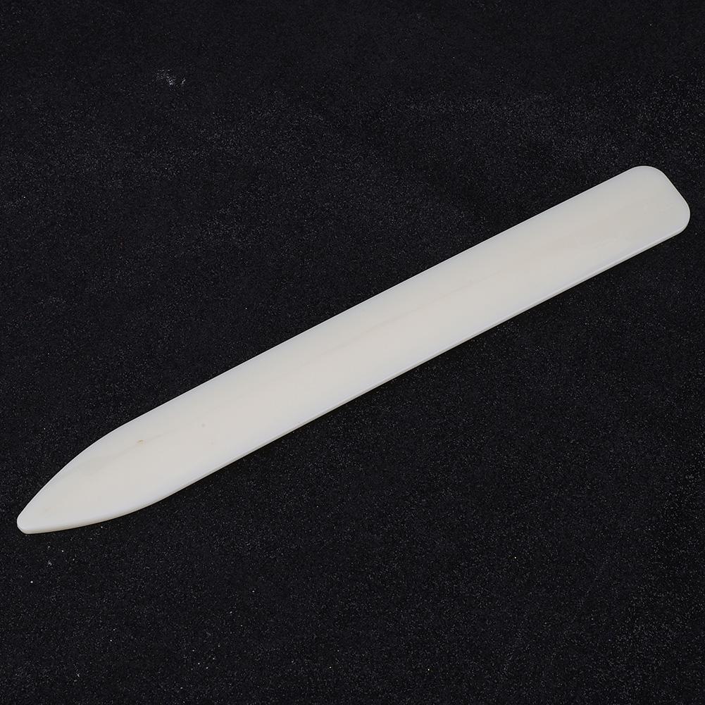 5Pcs Leather Craft Folder White Plastic DIY Hand Made Edge Trimming Sewing Tool Accessories(Long Type )