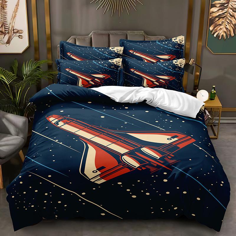 Fashion Technology Printing, 3D Digital Printing, Bedding, Duvet Covers, Pillowcases, Three-piece Sets