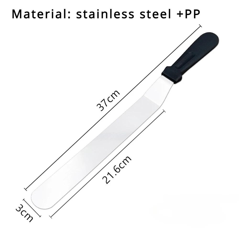 Edelstahl Butterkuchencreme Messer Spatel für Kuchenglätter Zuckerguss Frosting Verteiler Gebäckküchenhelfer Dekorationswerkzeug