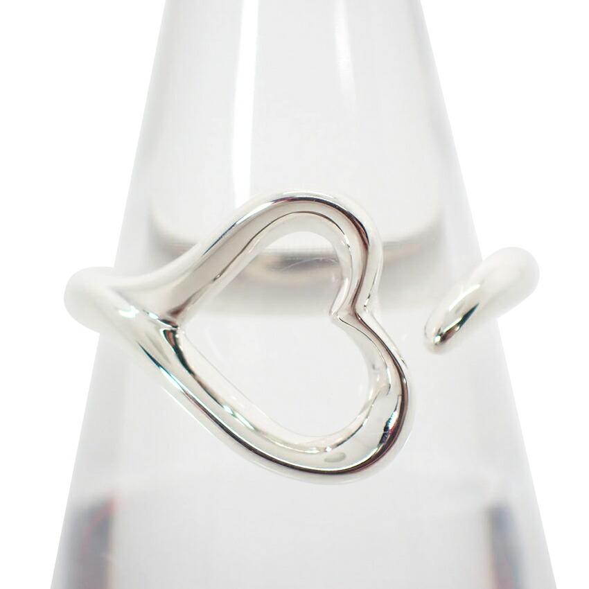 

[Used] TIFFANY/Tiffany Ag925 Open Heart Ring/No. 10/g449-55