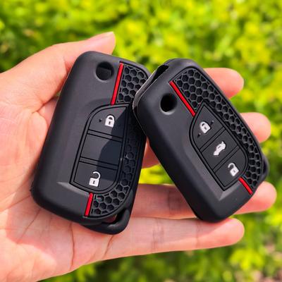 For Toyota Corolla Auris Reiz Avensis Verso Yaris Aygo Rav4 Scion TC IM Silicone Car Key Case Set Rubber Remote Cover Protector