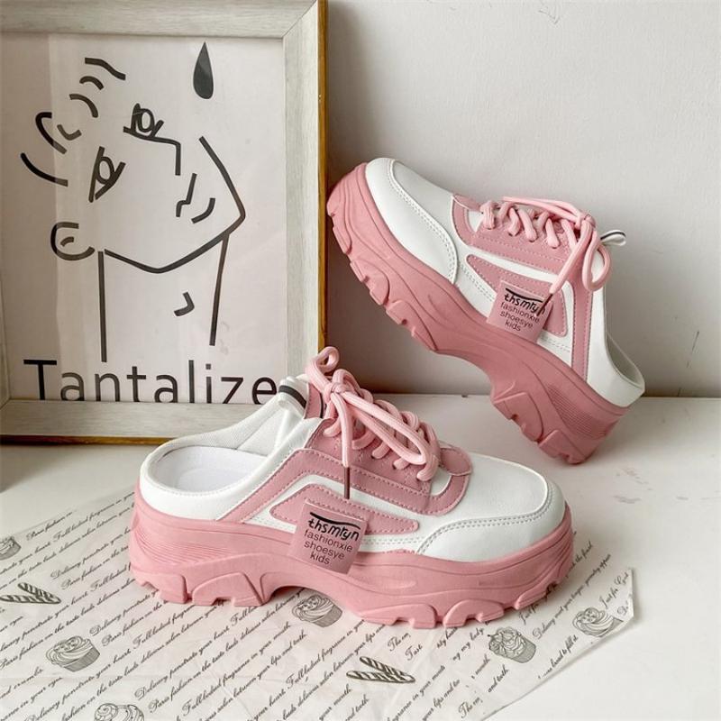 fashion New Large Size Women's Shoes Fashion Breathable Thick Sole Sporty Casual Slippers Shoes for Women Zapatos De Mujer 2024