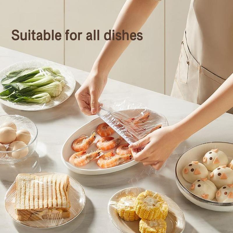 Disposable Cling Film Cover Removable Food-grade Household Kitchen Dish Fruit Fresh-keeping Cover