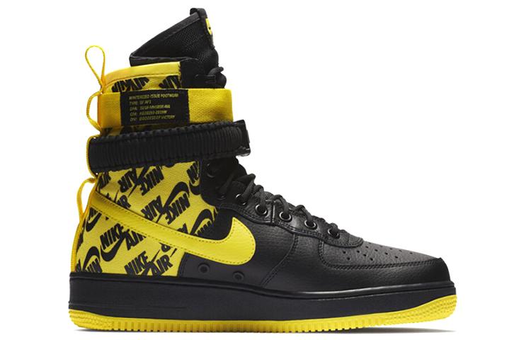 Nike Sf Air Force 1 High Czarne Dynamiczny Żółty AR1955-001