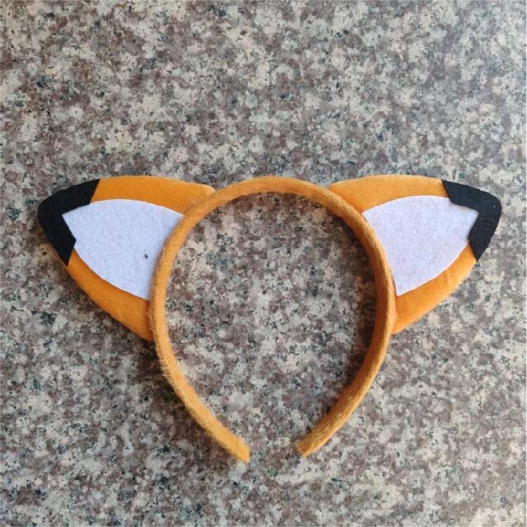 Cow/Foxes Ears Headband,Bows Tie Tail Cow/Foxes Costume Accessories Halloween Cosplay Costumes for Kids Boys Girls