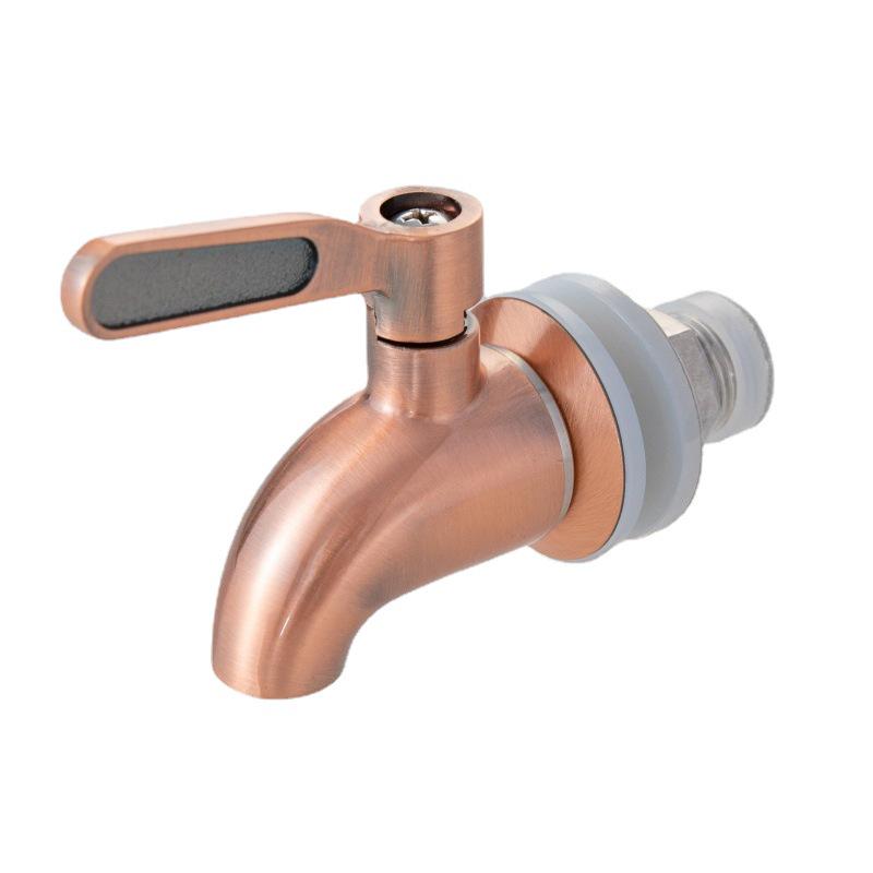 Ceramic Wine Jar with Stainless Steel and Copper Valve Spout