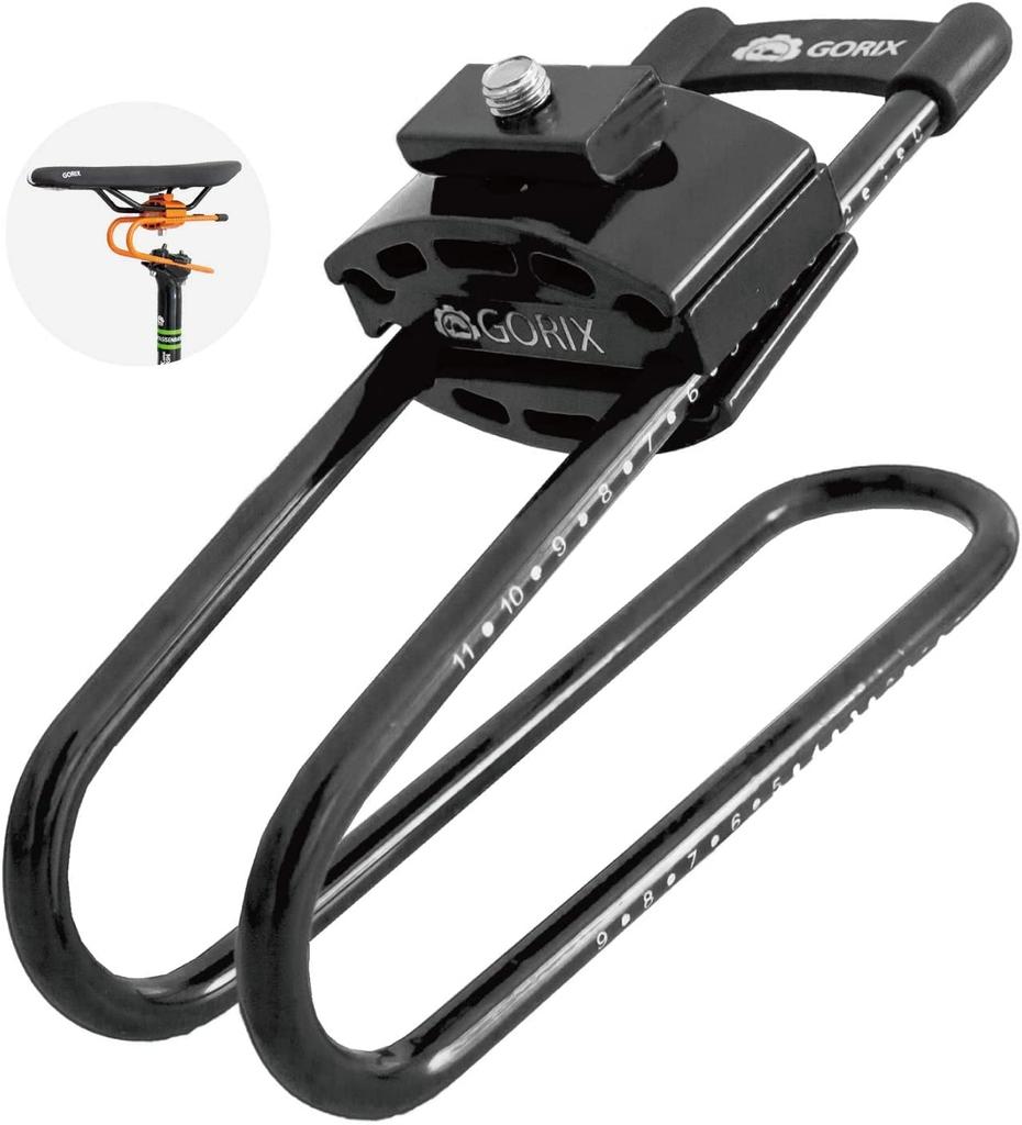 GORIX Bicycle Saddle Suspension (GX-SSP) Spring Shock Absorber for Road Bikes, MTBs, and More, Matte Black