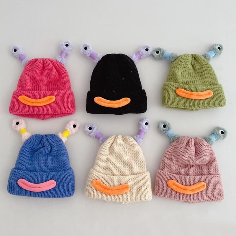 Thicken Windproof Beanies Cute Glowing Antenna Hat for Adult Kids Keep Ear Warm Hat Cold Weather Thicken Beanie Hat