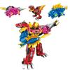 Keeppley Zyuden Sentai Series Building Blocks 3 In 1 Mecha Dragon God Dinosaur Model Educational Toy Splicing Ornaments Gift