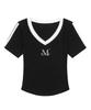 MUCENT Binding Track Line Ribbed Short Sleeve Tee (3 Colors)
