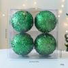 Reflective Foam Christmas Tree Decoration Pearls and Sequins Ball Feature Durable Portable Design Christmas Home Decoration