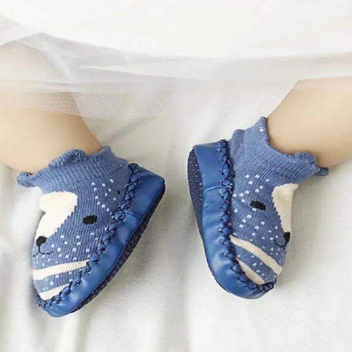 

Baby Socks Thin Baby Floor Socks Non- Toddler Cartoon Socks 14 синій