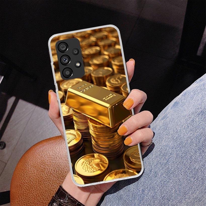 Fine Gold Pattern Printing Phnoe Case for Samsung Galaxy A17 A37 A57 A16 A26 A36 A56 A15 A14 A13 A55 A54 A53 A35 A34 A33 A25 A24