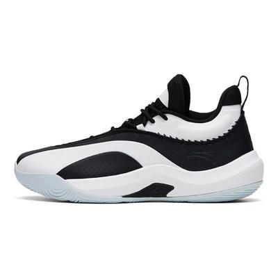 KT Team Shock Absorbing Non-Slip Durable Low-Top Basketball Shoes Men Sneaker Black White 112331612-2