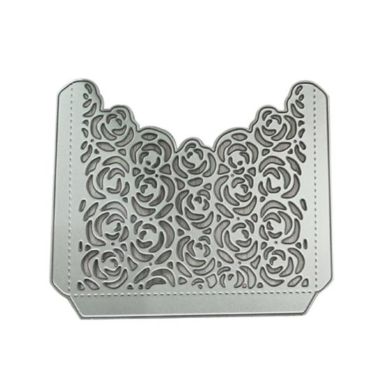 

Рамка с розой, металлические штампы, сделай сам, скрапбукинг, тиснение, бумажные карты, альбом, трафарет серебряный