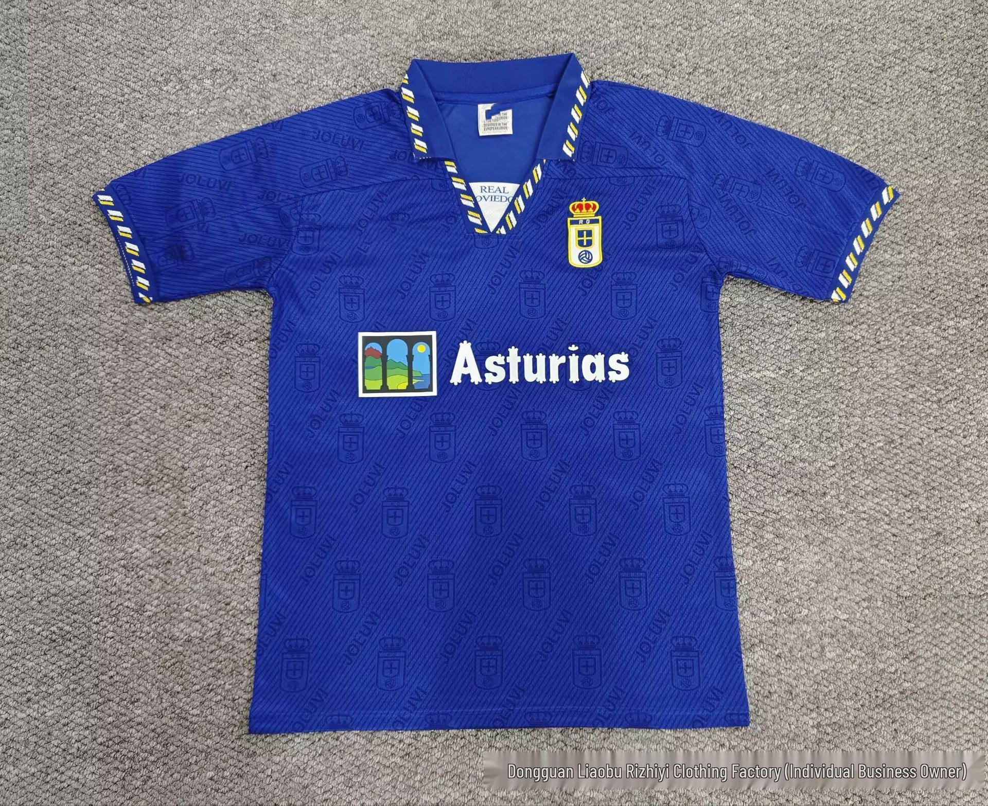 La Liga Retro Short Sleeve Jersey - Real Sociedad, Rayo Vallecano, Malaga, Oviedo Football Kit X-Large