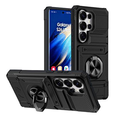 Pouzdro Pro Samsung S26 S25 S24 S23 Ultra Plus FE A57 15 56 Magnetický Otočný Kroužek Stojánek Odolné Ochrana Proti Pádu Peněženkové Pouzdro