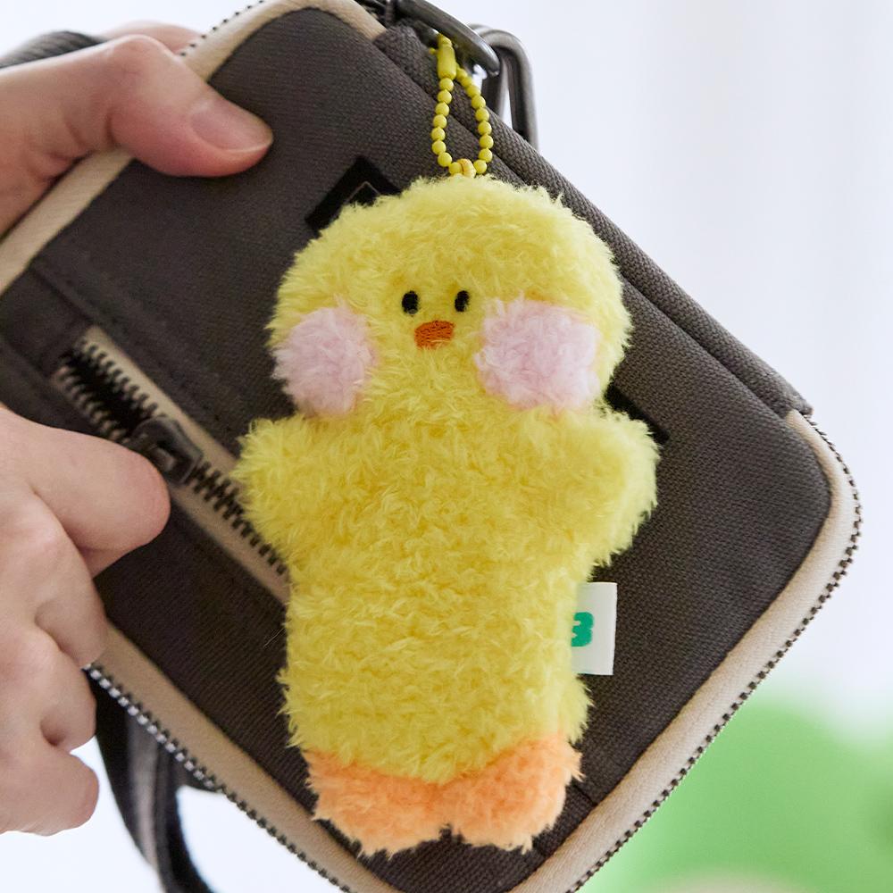 LINE FRIENDS SALLINI Stay With MININI Plush Lip Pouch Keyring