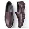 2026 New Designer Cow Leather Shoes for Men Solid Color Fashion Casual Shoes Male Light Antiskid Spring Autumn Loafers Man
