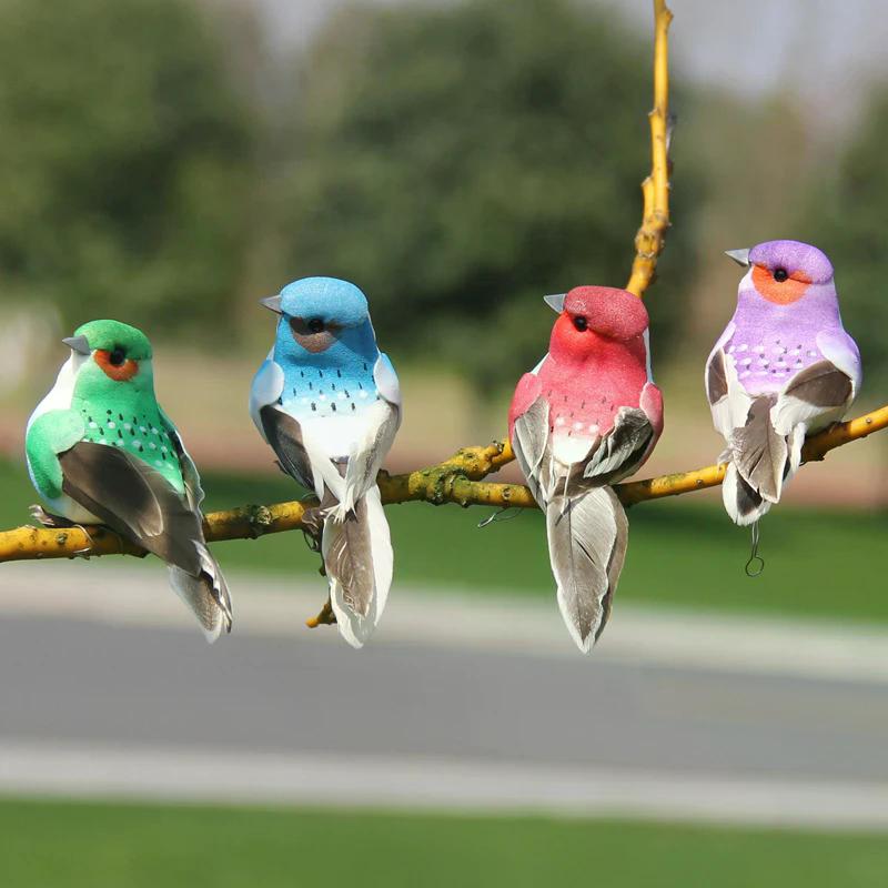 1Pcs Cute Artificial Birds Fake Foam Animal Simulation Birds Models Tit Diy Craft Home Garden Ornament Decoration