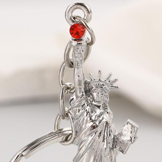 Keychain Pendant Statue of Liberty Design Lightweight Zinc Alloy Keychain with Lobster Clasp New York Landmark Accessory