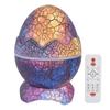 Dinosaur Egg Star Projector Adjustable Angle White Noise Bluetooth Night Light Projector with Remote Control