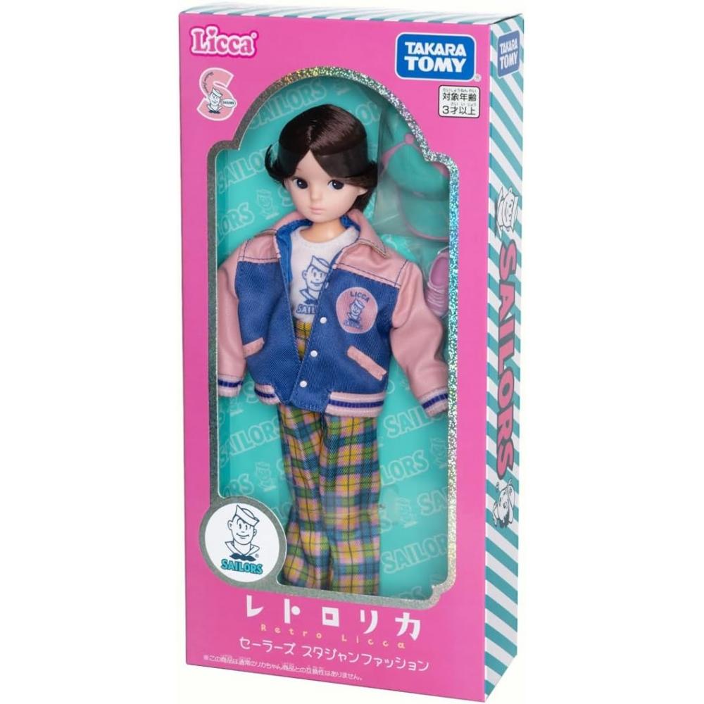 Takaratomy Licca Chan Doll Retro Licca Sailors Stajan Fashion Dress Up Toy 3+