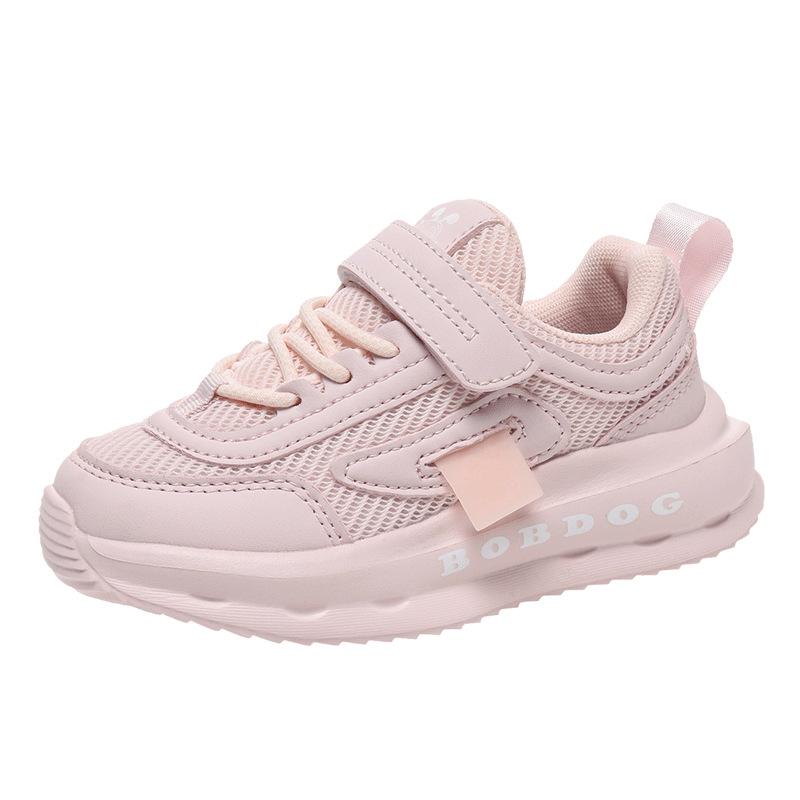 Sneakers Girls' Shoes Summer Children's Single Network 2025 Trendy Shoes Babu Bean Breathable Non-slip Medium and Older Children's Soft Sole New