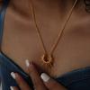 Unique Sun Pendant Necklace for Women 18K Gold Plated No Fade Women's Necklace Fashion Luxury Jewelry
