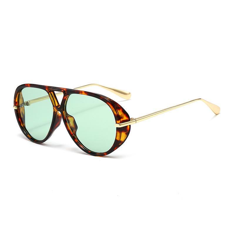 New Pilot Aviator Metal Frame UV Protection Retro Sunglasses with Double Bridge