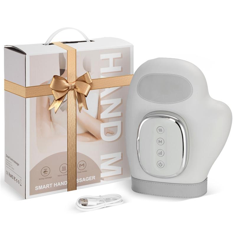 Intelligent Hot Compress Hand Massager Electric Finger Massager Air Compression Vibration Massage For Finger Palm Fatigue Relax