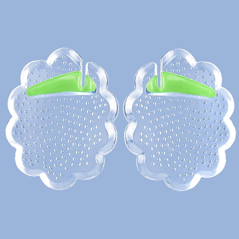 Lace Forefoot Pad Flip-Flops: Self-Adhesive, Size-Adjustable, Anti-Slip, Shock-Absorbing Half-Size Granule Pads.