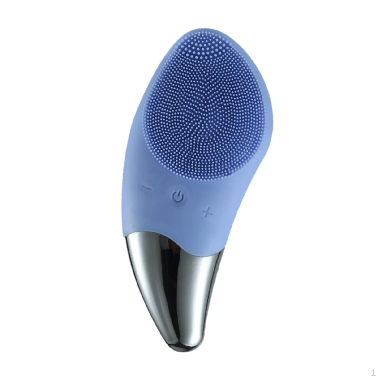 

Electric Facial Cleansing Brush, Rechargeable Face Wash Scrubber Cleanser Brush for Women Men синій