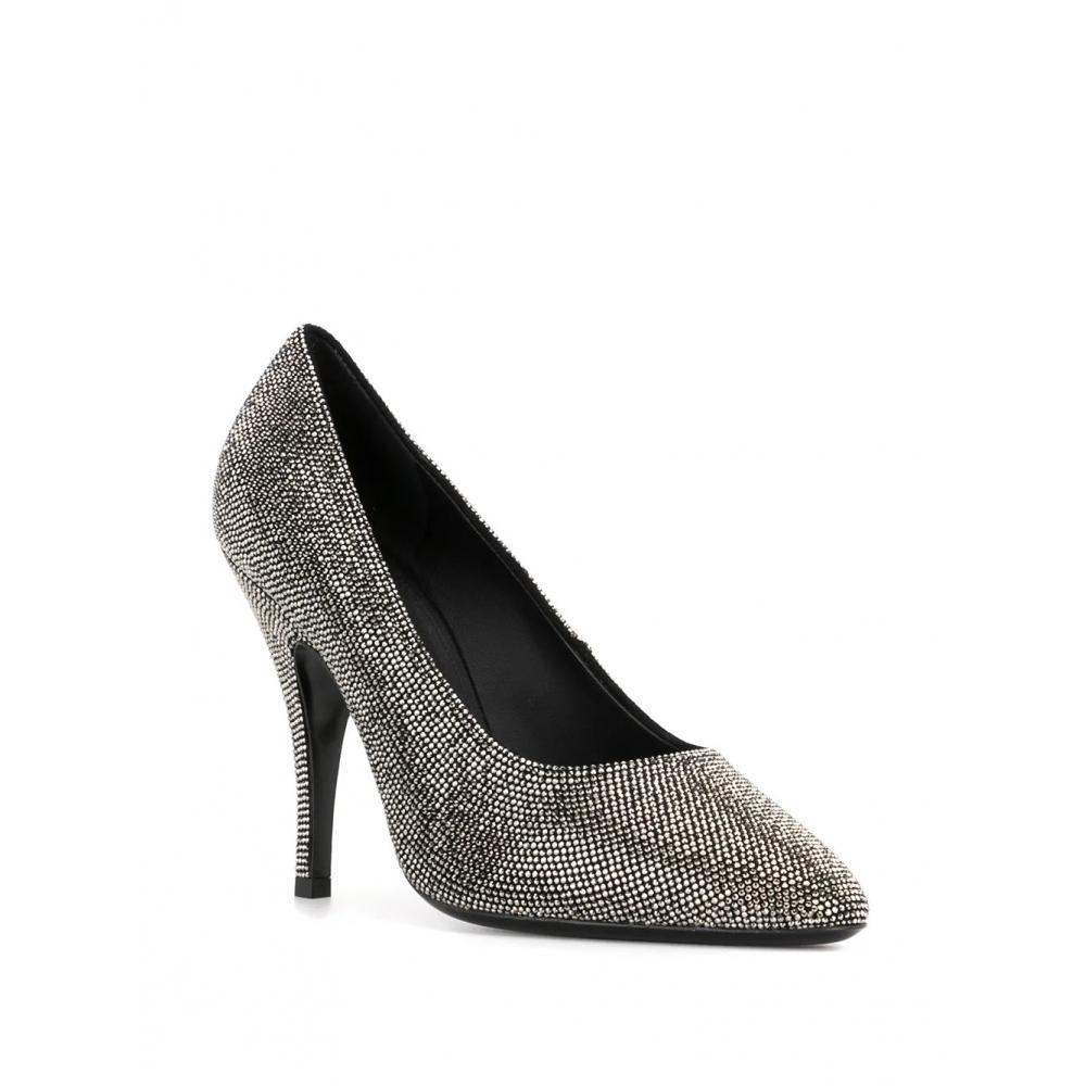 Salvatore Ferragamo Ferragamo Crystal Embellished Pumps Grey