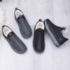 Baumwollschuhe Herren neu Winter altes Peking Wolle warm rutschfest hochgeschnitten Schneestiefel weichsohlig gefüttert verdickt Papa-Schuhe