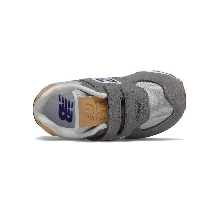 New Balance NB 574 Cushioning Abrasion Resistant Breathable Low top Toddler Shoes Castle Gray Infant And Toddler IV574NA2