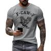 Men's Fashion Casual  Printed Short Sleeve Round Neck Pullover Tops