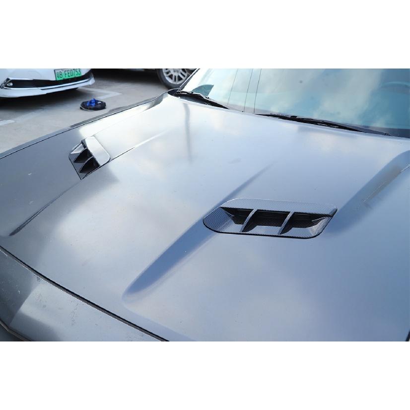 Car Engine Hood Air Inlet Outlet Intake Vent Decoration Cover Trim for Dodge Challenger 2015-  2022 Exterior