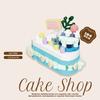 Regali di Compleanno Decorazioni Mini Torta Fai da Te Giocattoli Mattoncini per Bambini Mini Mattoncini Set Cibo Dessert Giocattoli Educativi