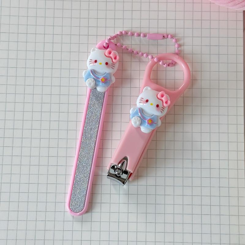 Sanrio Cute Hello Kitty Nail Clipper Outdoor Home Convenient Manicure Nail Clipper Student Office Girl Heart Nail Clipper Kawaii