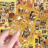 8 Stück Antikstil Rilakkuma Schnittfolien-Sticker Niedlich Beliebt Einfach und Kreativ Verpackungsmaterialien Wasserdichte Aufkleber