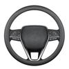 Universal Nappa Leather Car Steering Wheel Cover Breathable Sweat Absorbing Perforated Comfortable Four Season Protective