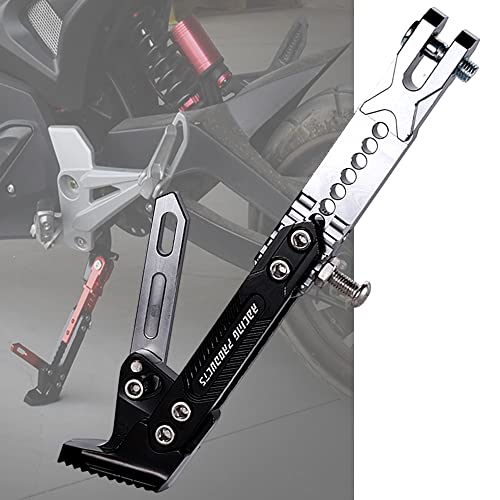 

TradeWind Motorcycle Side Stand Maintenance Stand Kickstand Height Adjustable Aluminum Alloy (Silver)