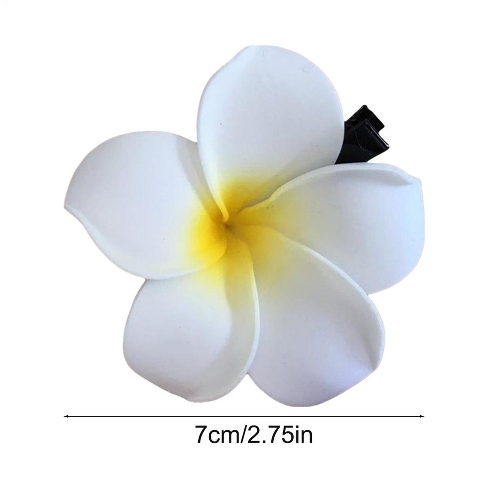 

Plumeria Hair Clip Frangipani Hairclip for Wedding Cute Plumeria Flower Hair Clips Small Frangipani Hair Accessories Clips
