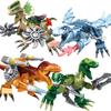 Heavy Mech Dinosaur Adventure Team, T-Rex and Tyrannosaurus Rex Full Set Minifigure Animals, Boys Building Blocks Assembly Toy