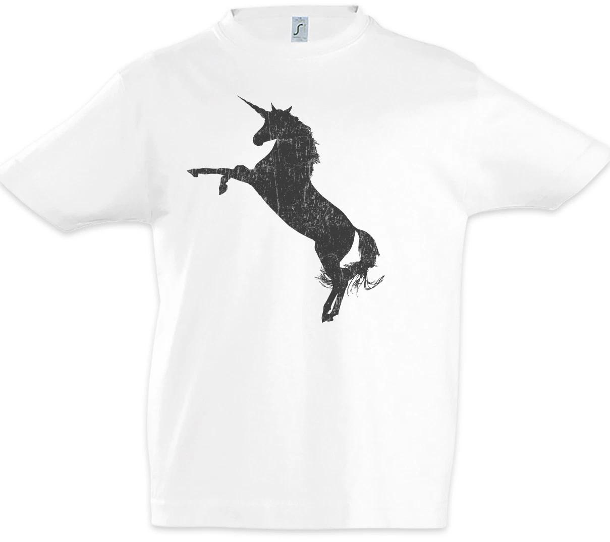 Unicorn Silhouette Boys kids boys T-Shirt Toon Cartoon Comic Look Princess Fairies Fun 130