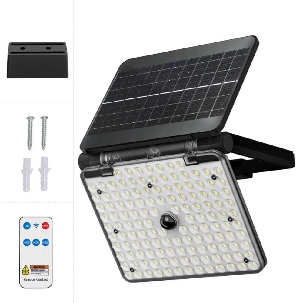 

Solar LED Night Lights High-Brightness Portable Rechargeable Perfect for Outdoor Adventures BBQs Parties Emergencies And Camping With remote control чёрный