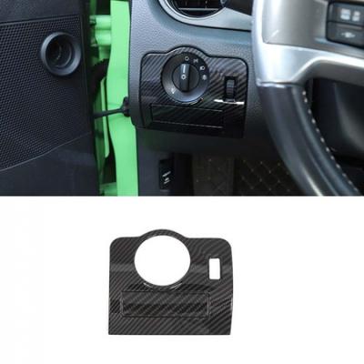 Carbon Fiber Headlight Switch Cover Trim for Ford Mustang 2009-2013 Accessories