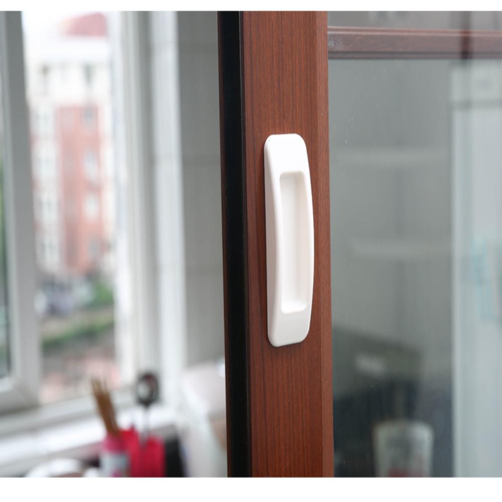 1pair Plastic Door Handle Self-Adhesive Furniture Accessories Furniture Knob  for Interior Doors