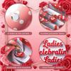 Women Celebration Backdrop Glittery Design Female Party Background Girls Party Display Gift Box Women Gathering Backdrop